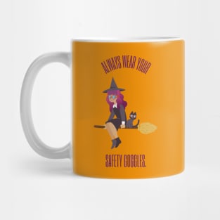 Halloween Witch Student and Cat Familiar Mug